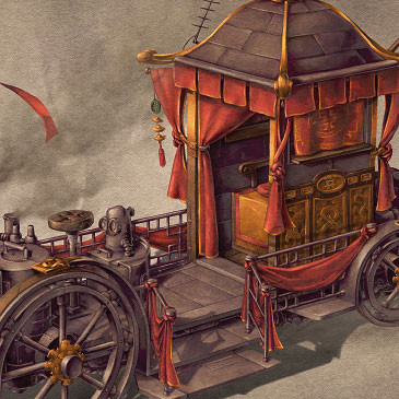 Bridal Carriage steampunk design.